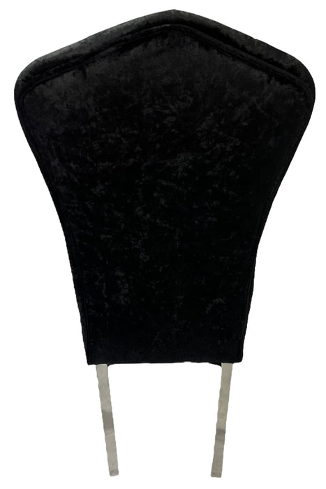 Alice Black Chair (Chrome Legs)