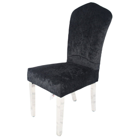 2 x Alice Black Chairs (Chrome Legs) detail