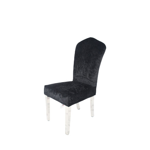 Alice Black Chair (Chrome Legs)