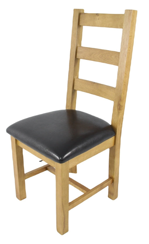 2 x Torino Ladder Back Chairs (KD) detail