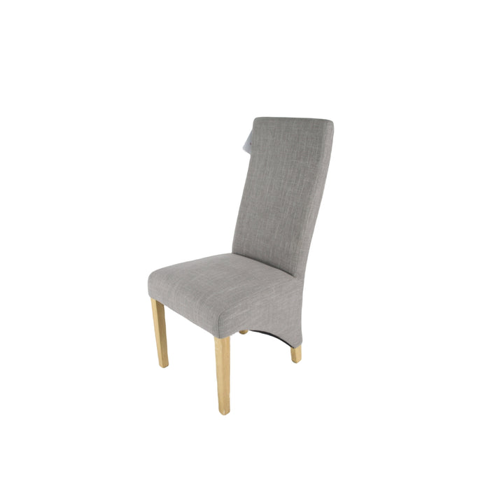 Berry Grey Fabric Chair