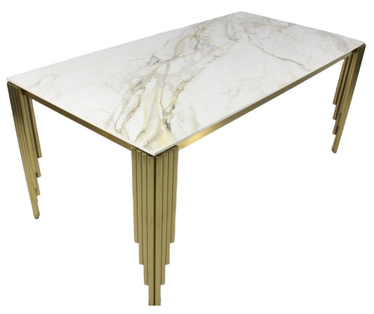 G-Mayfair Gold 1.8m Dining Table detail