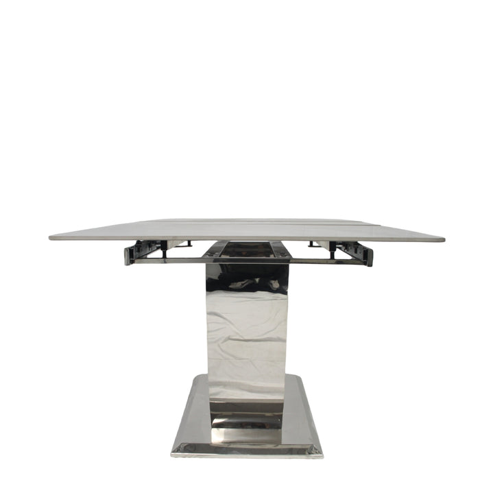 London Extend Dining Table- 1.2-1.5/1.6-2m Grey Ceramic
