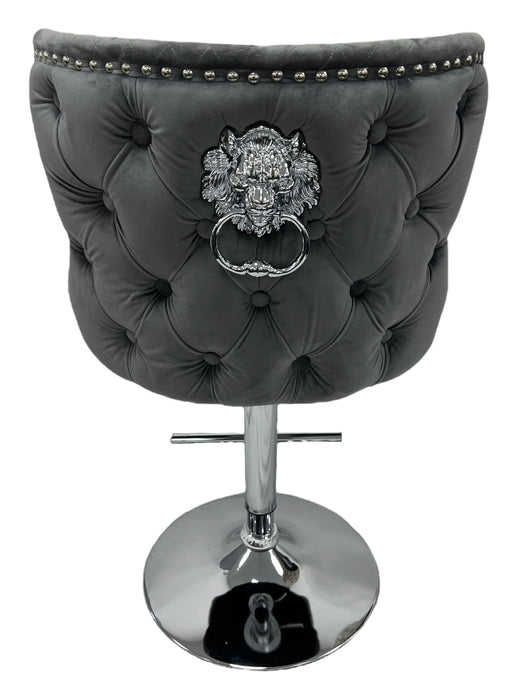 Lewis 01 Dark Grey Bar Stool