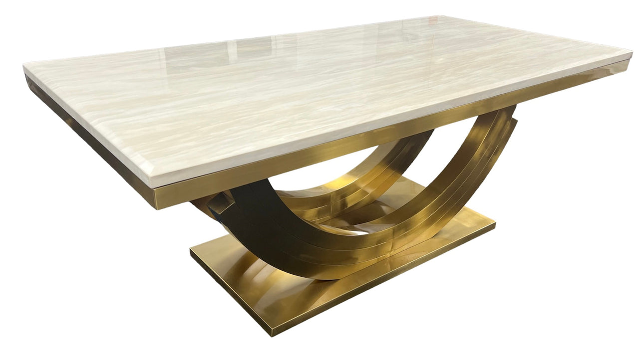 G- Chanel Marble dining Table 200cm (Monaco)