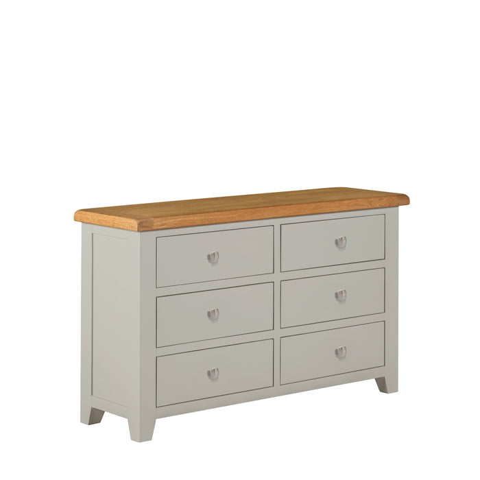 Lucca Oak 6 Drawer Chest
