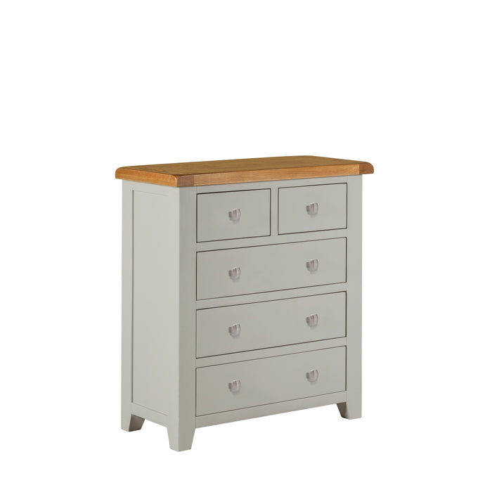 Lucca Oak 2+3 Drawer Chest