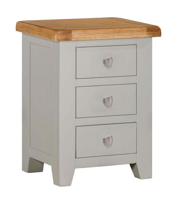 Lucca Oak Bedside 3 Drawer