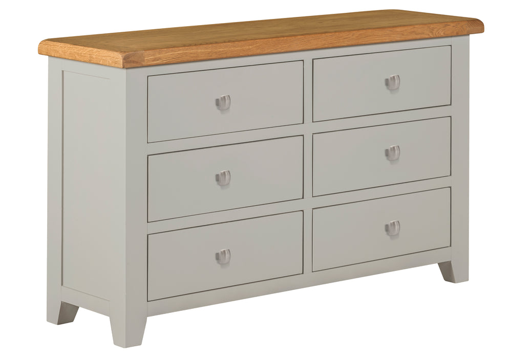 Lucca Oak 6 Drawer Chest