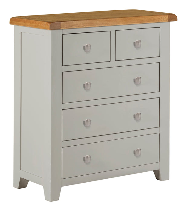 Lucca Oak 2+3 Drawer Chest