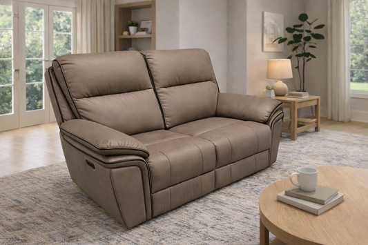Montana Brown 2 Seater Recliner Sofa