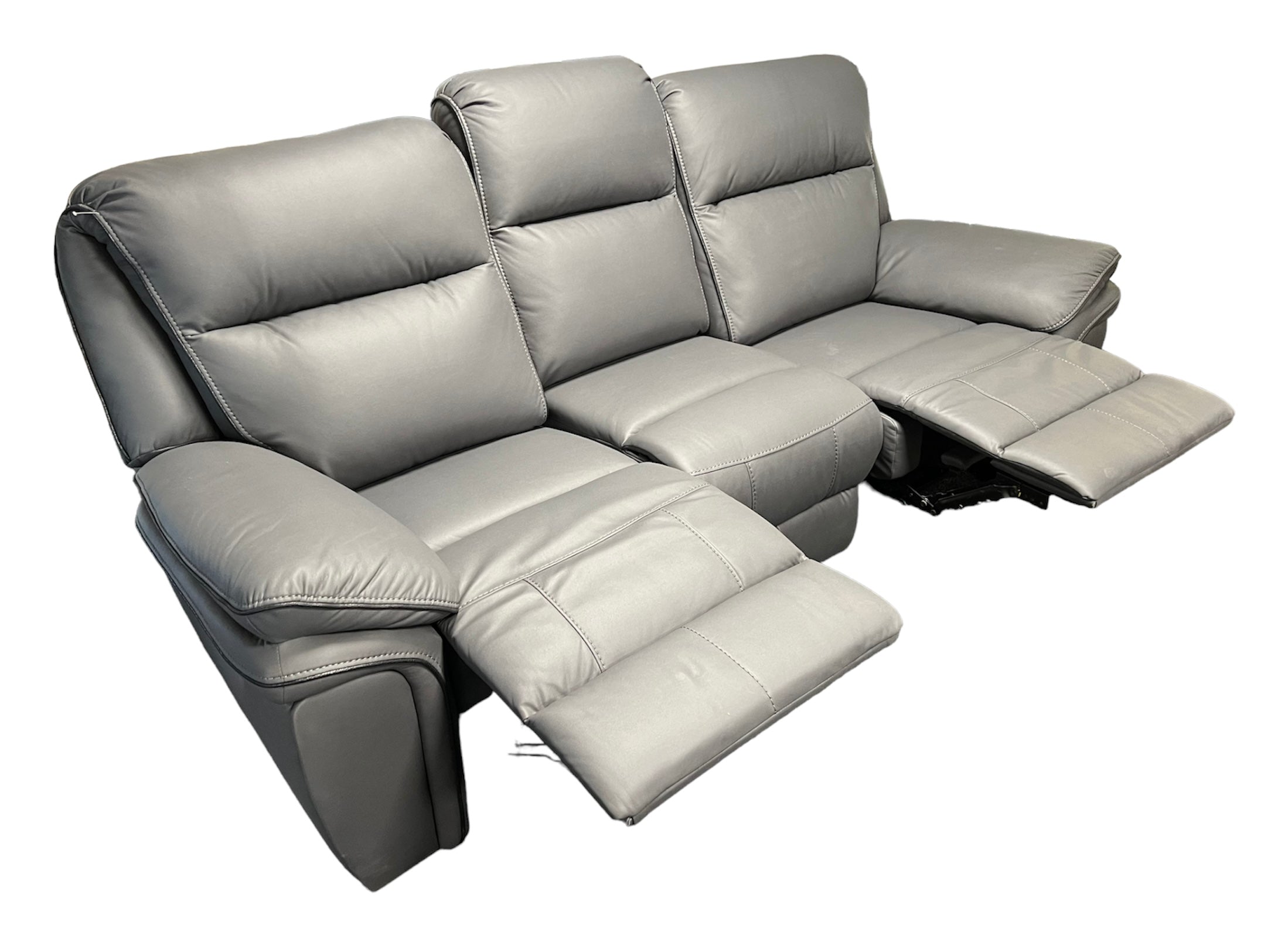Montana Grey 3 Seater Recliner Sofa