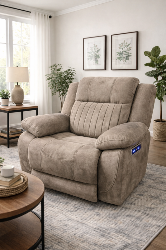Rose Brown Recliner Chair