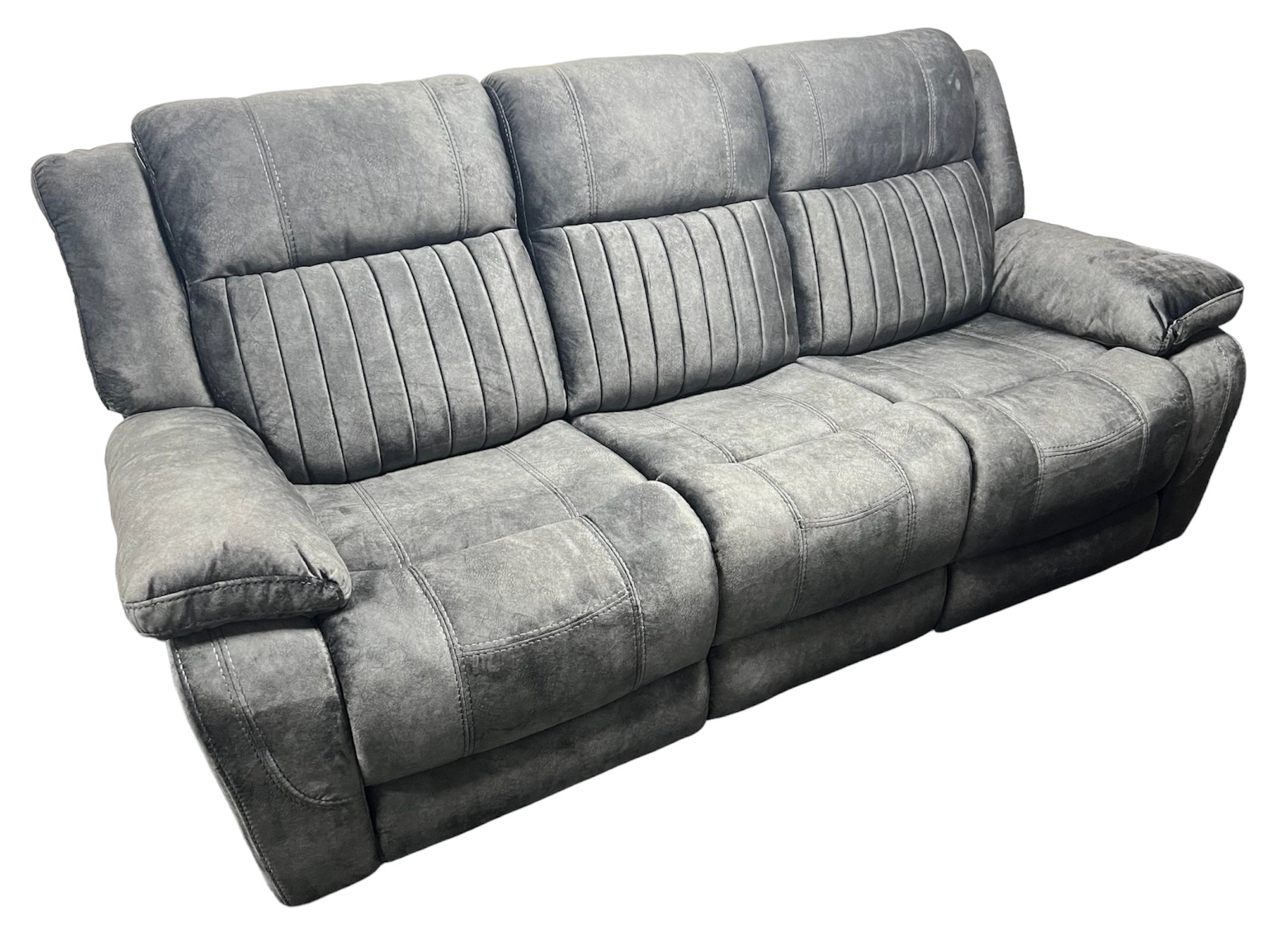 Rose Charcoal 3 Seater Recliner Sofa