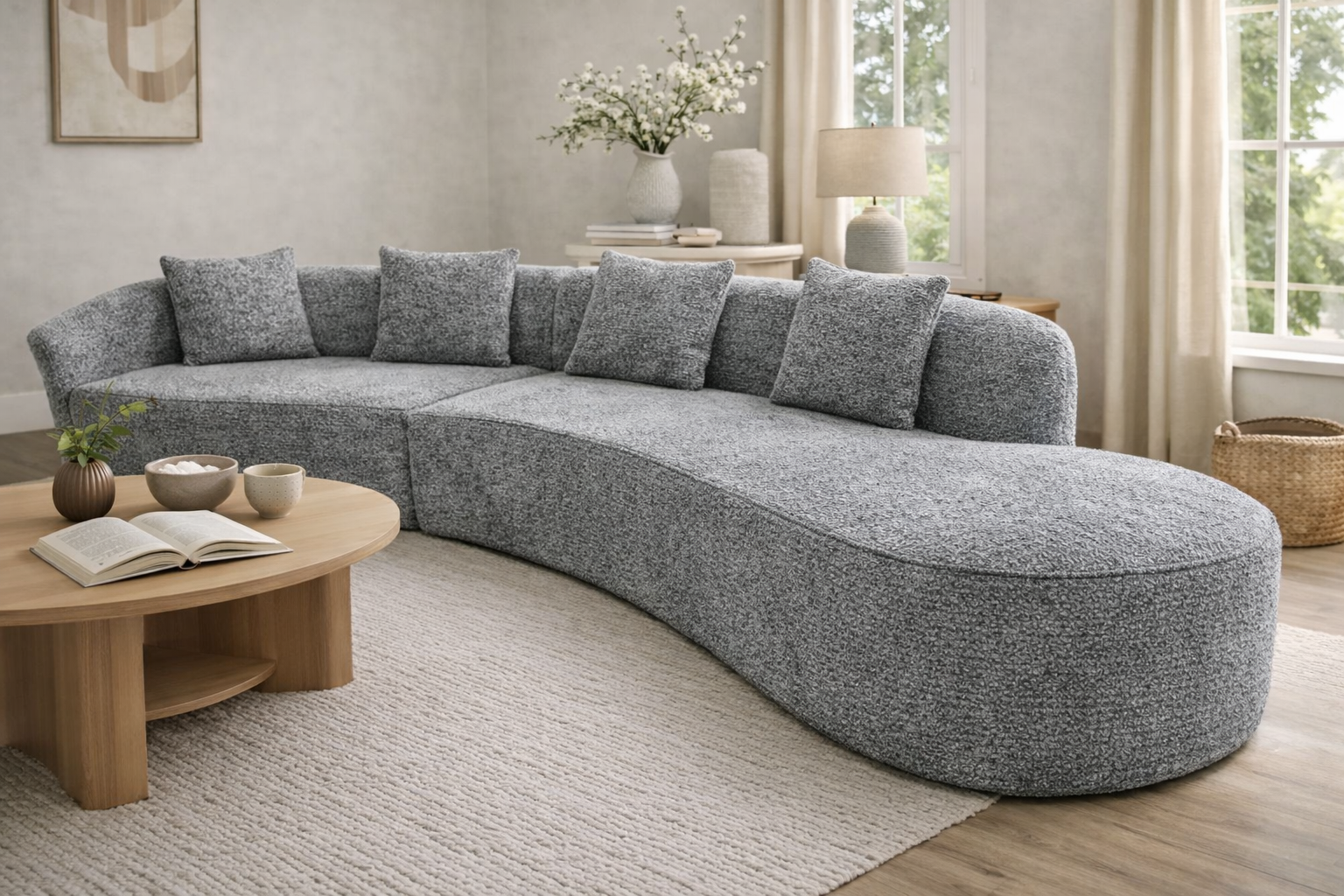 Siena 08 Grey 5 Seater Sofa