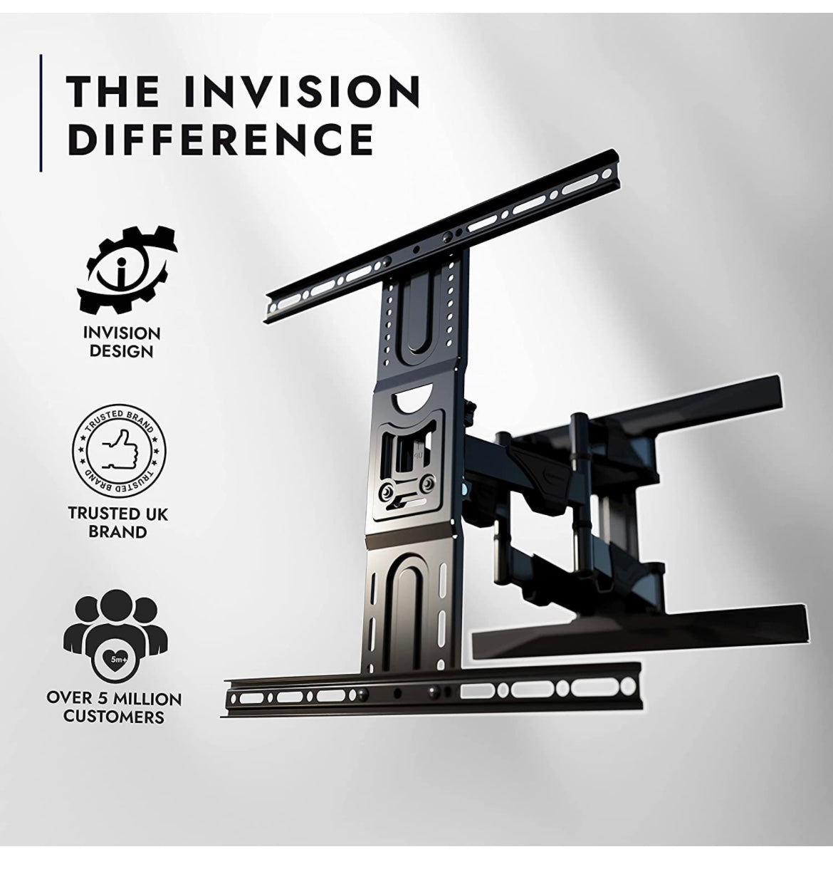 Invision EV600 Swivel TV Wall Bracket - 37-65" TVs