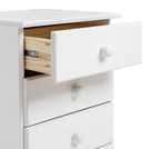 Nordic 3 Drawer Bedside Table - White