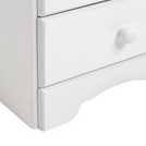 Nordic 3 Drawer Bedside Table - White