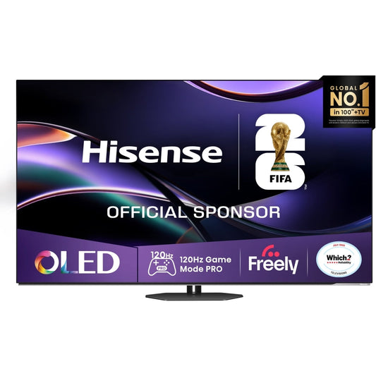 55" Hisense 55A85NTUK Premium 4K HDR Smart OLED TV image 1