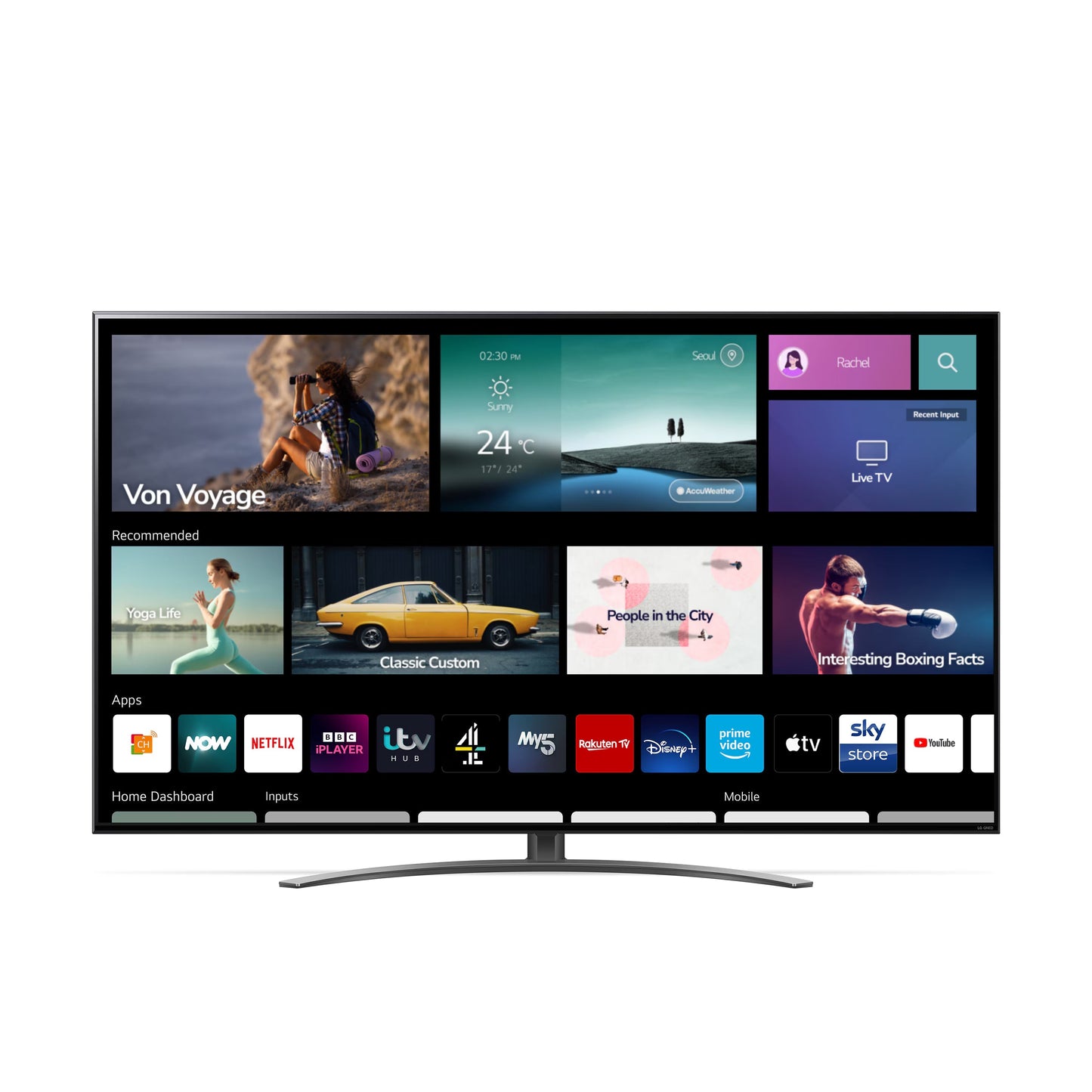 86" LG 86QNED816QA 4K HDR Smart QNED TV