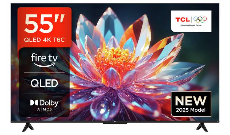 55" TCL 55T6C 4K HDR Smart QLED TV