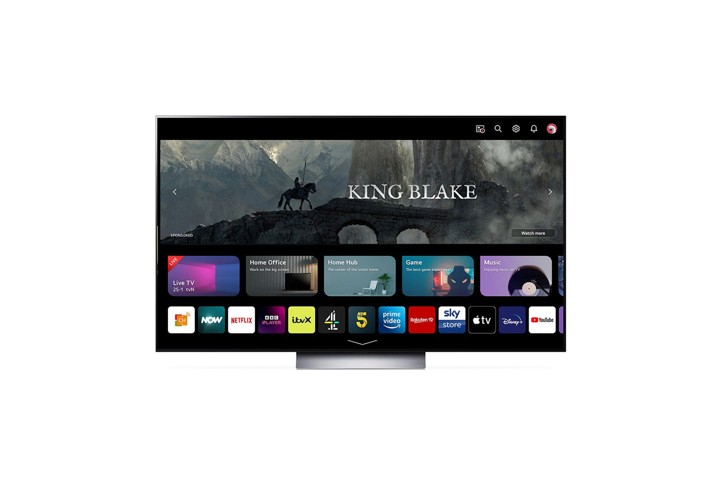 65" LG OLED65C36LC 4K HDR Smart OLED Evo TV - image 2