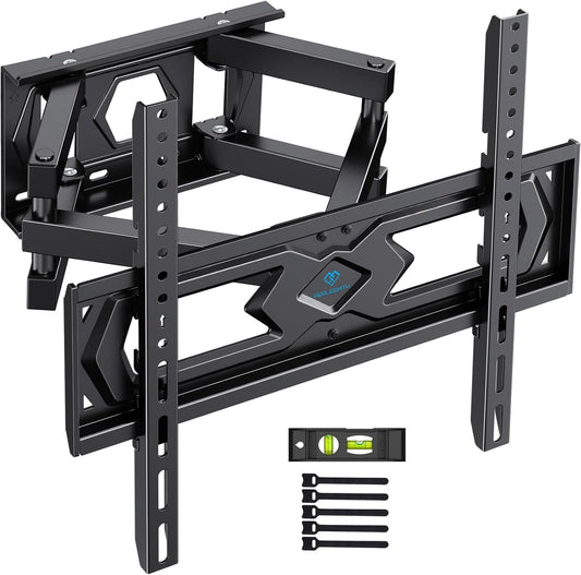 PERLESMITH full-motion swivel and tilt TV wall bracket
