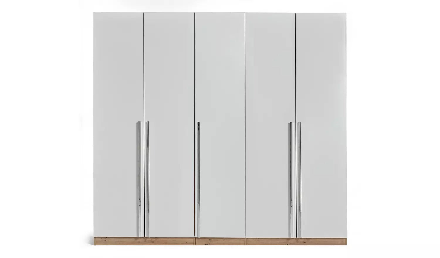 Habitat Munich 5 Door Wardrobe - White & Oak Effect