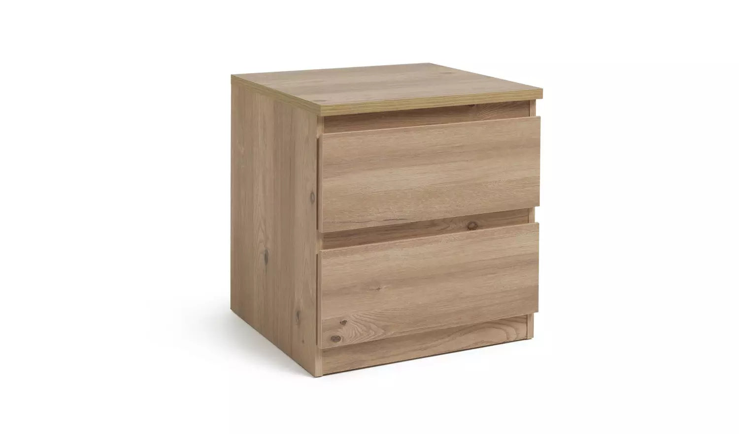 Habitat Jenson 2 Drawer Bedside Table - Oak Effect