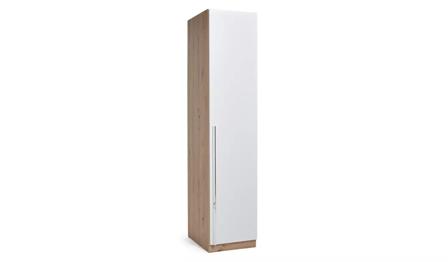 Habitat Munich 1 Door Wardrobe - White & Oak Effect