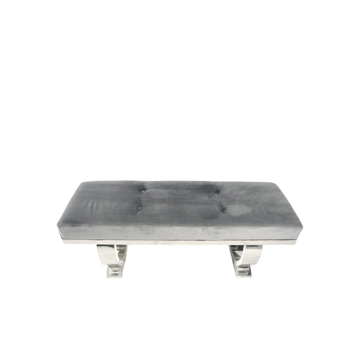 Chelsea Dark Grey Bench 130/180cm