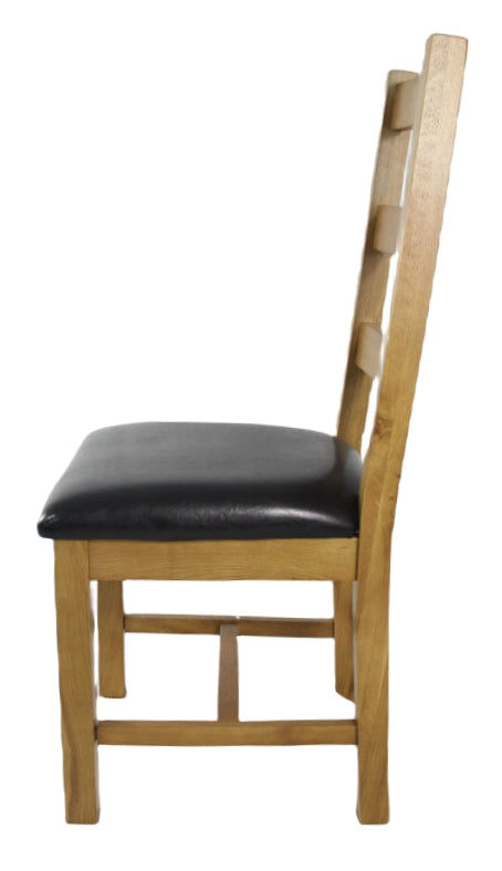 2 x Torino Ladder Back Chairs (KD) detail