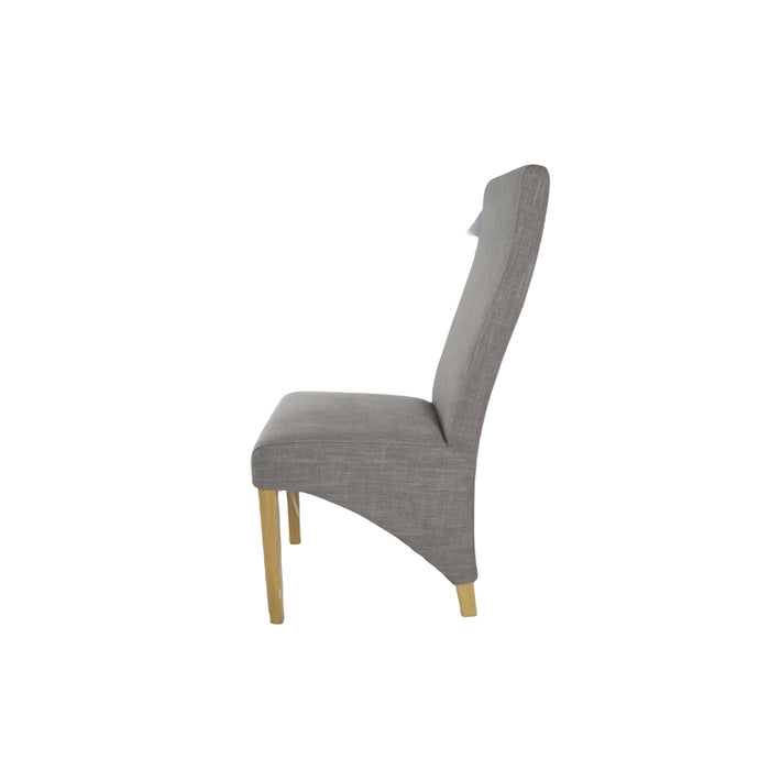 Berry Grey Fabric Chair