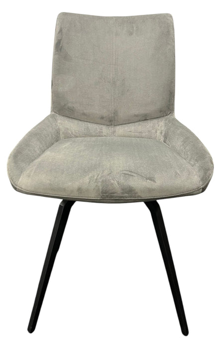 Siena 180¼ Dark Grey Chair (Black Legs)
