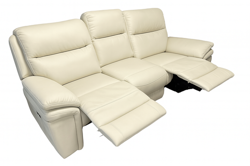 Montana 3 Seater manual Recliner sofa (Ivory)