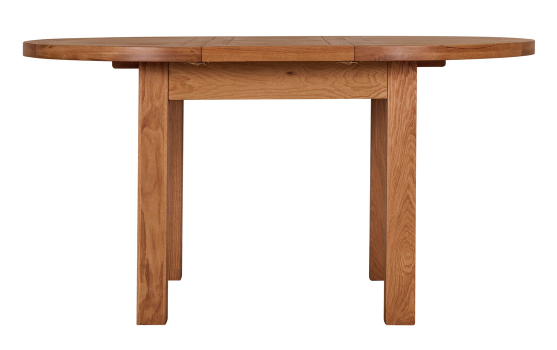 Torino 1.1m Round Extending Dining Table
