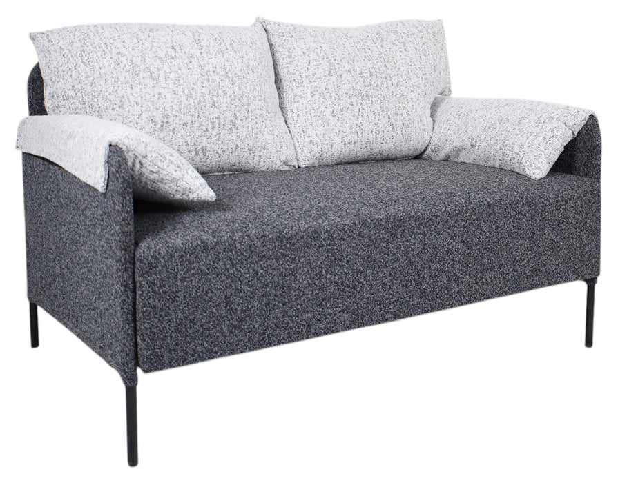 Roma Grey and Cream Mix 2 Seater Sofa