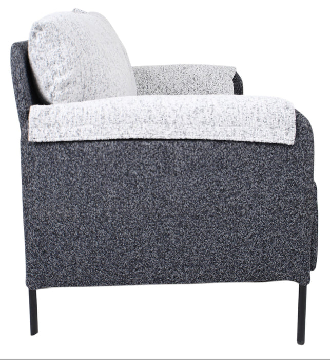 Roma Grey and Cream Mix 2 Seater Sofa