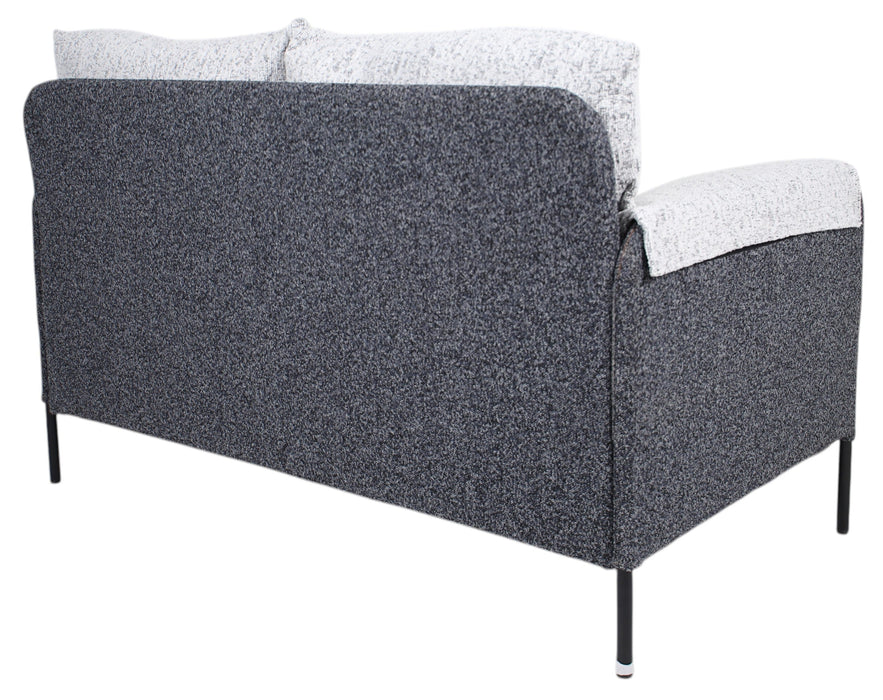 Roma Grey and Cream Mix 2 Seater Sofa