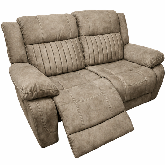 Rose Brown 2 Seater Recliner Sofa