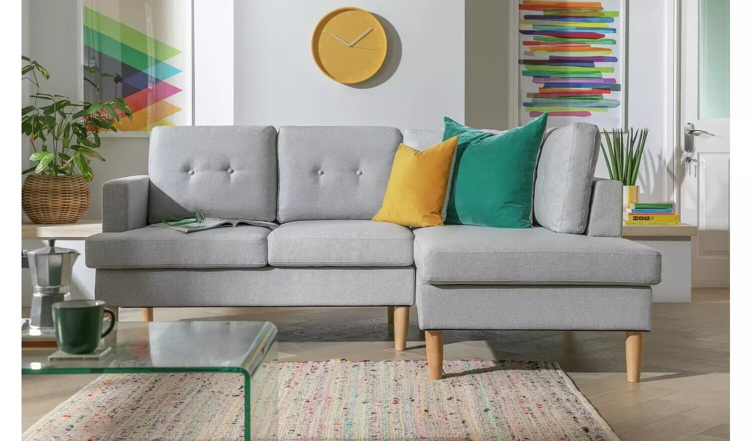 Argos home joshua left deals corner sofa