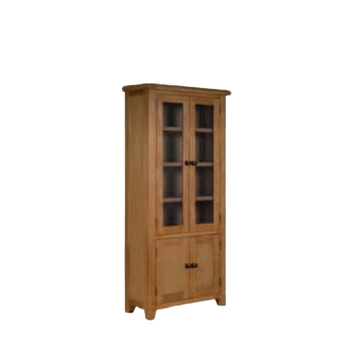 Torino Oak Display Cabinet