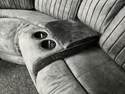 Rose Corner 2+2 Seater Electric Recliner sofa with (Console) - charcoal
