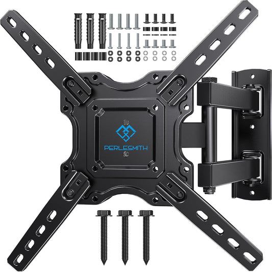 PERLESMITH full-motion TV wall bracket for 26 to 60 inch televisions