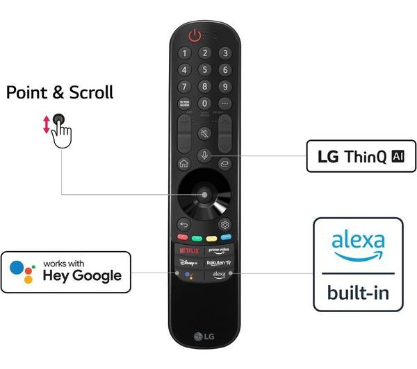 LG OLED48A26LA 48" Smart 4K Ultra HD HDR OLED TV with Google Assistant & Amazon Alexa