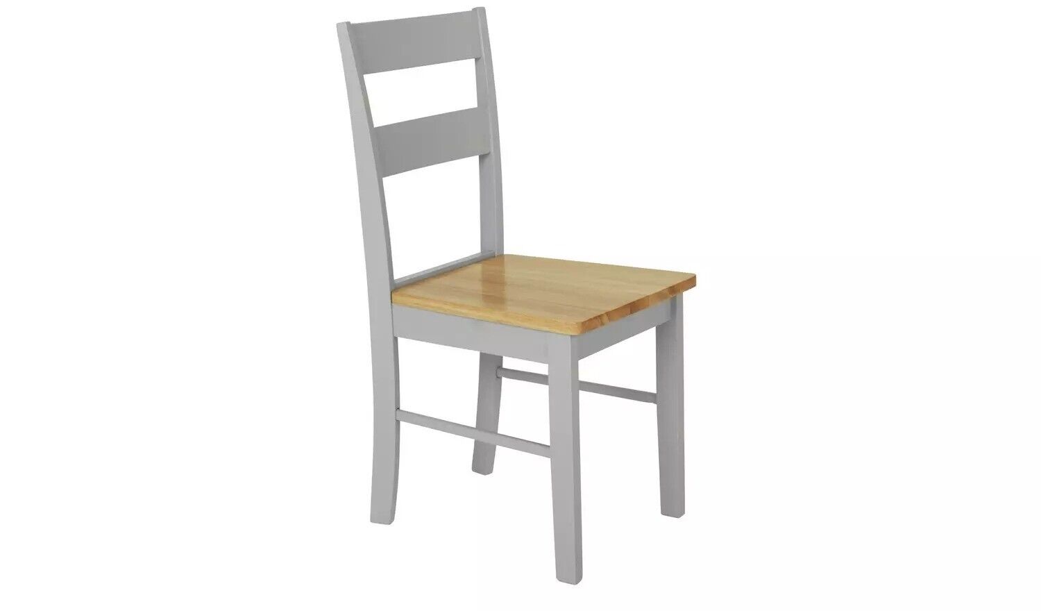 Habitat Chicago Pair of Dining Chairs - Grey & Oak