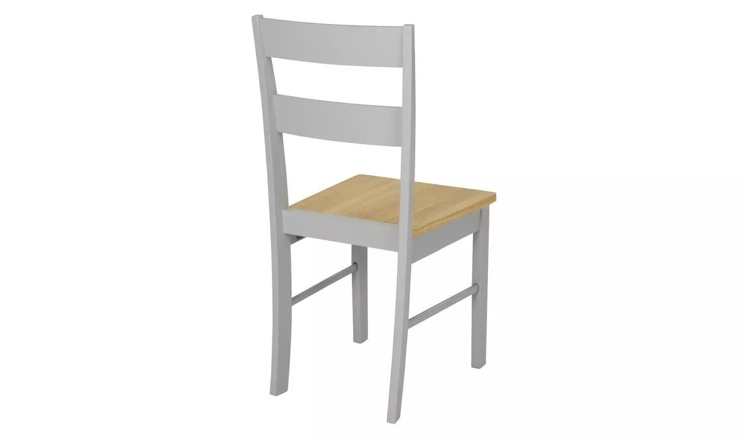 Habitat Chicago Pair of Dining Chairs - Grey & Oak