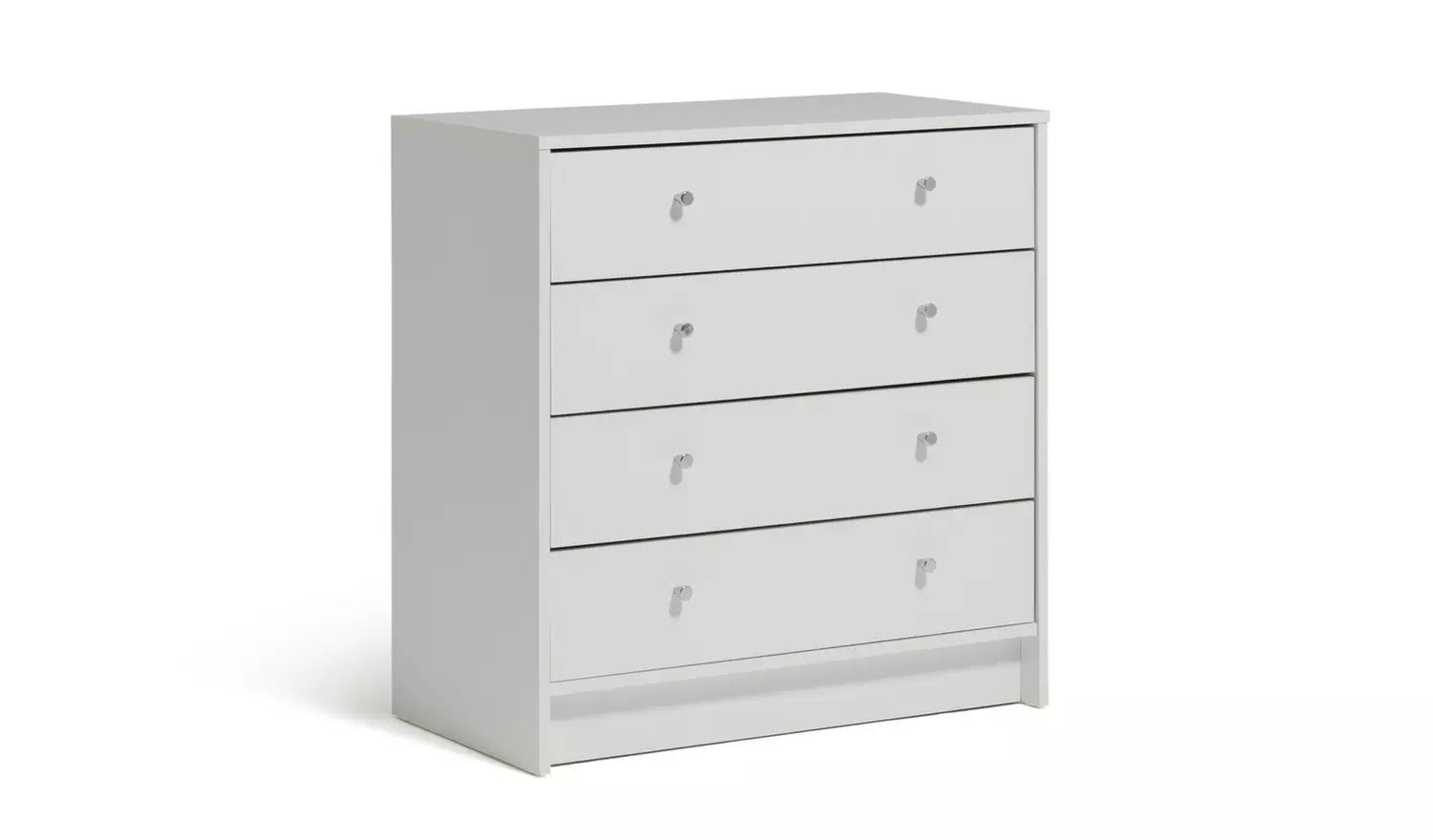 Home Malibu 4 Drawer Wide Chest - White