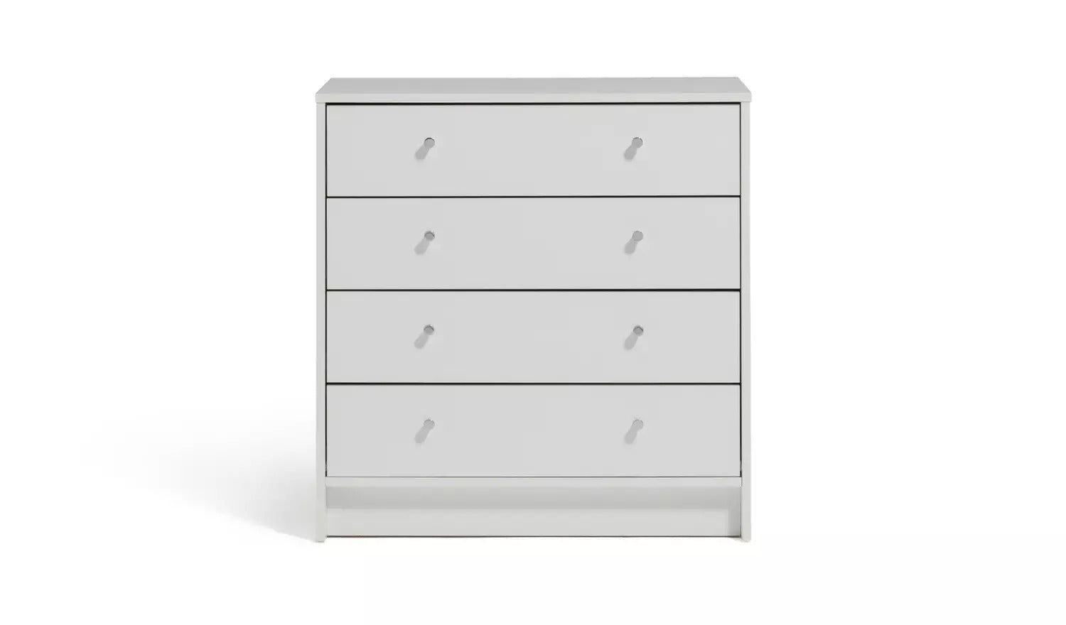 Home Malibu 4 Drawer Wide Chest - White